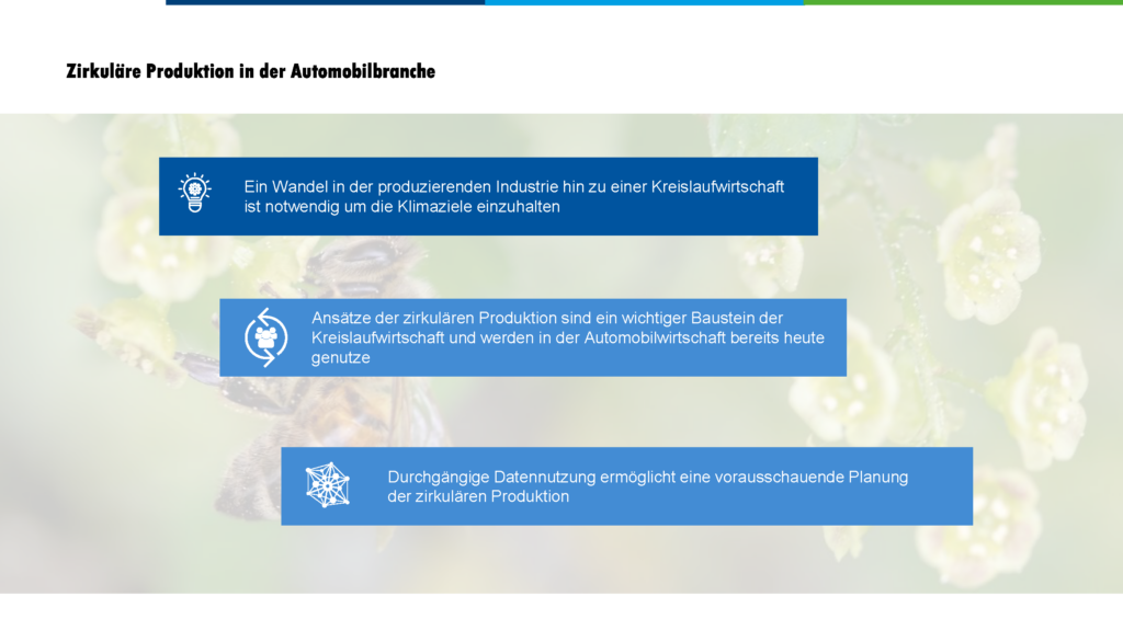 Arbeitskreis 3 - Zirkuläre Produktion in der Automobilbranche